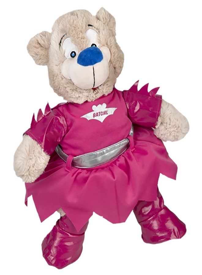 Stuffems Toy Shop Bat Girl Outfit with Cape, Arm Bands, Boots & Silver Belt Fits Most 14"-18" Build-a-Bear & Make Your Own Stuffed Animals - Image 5